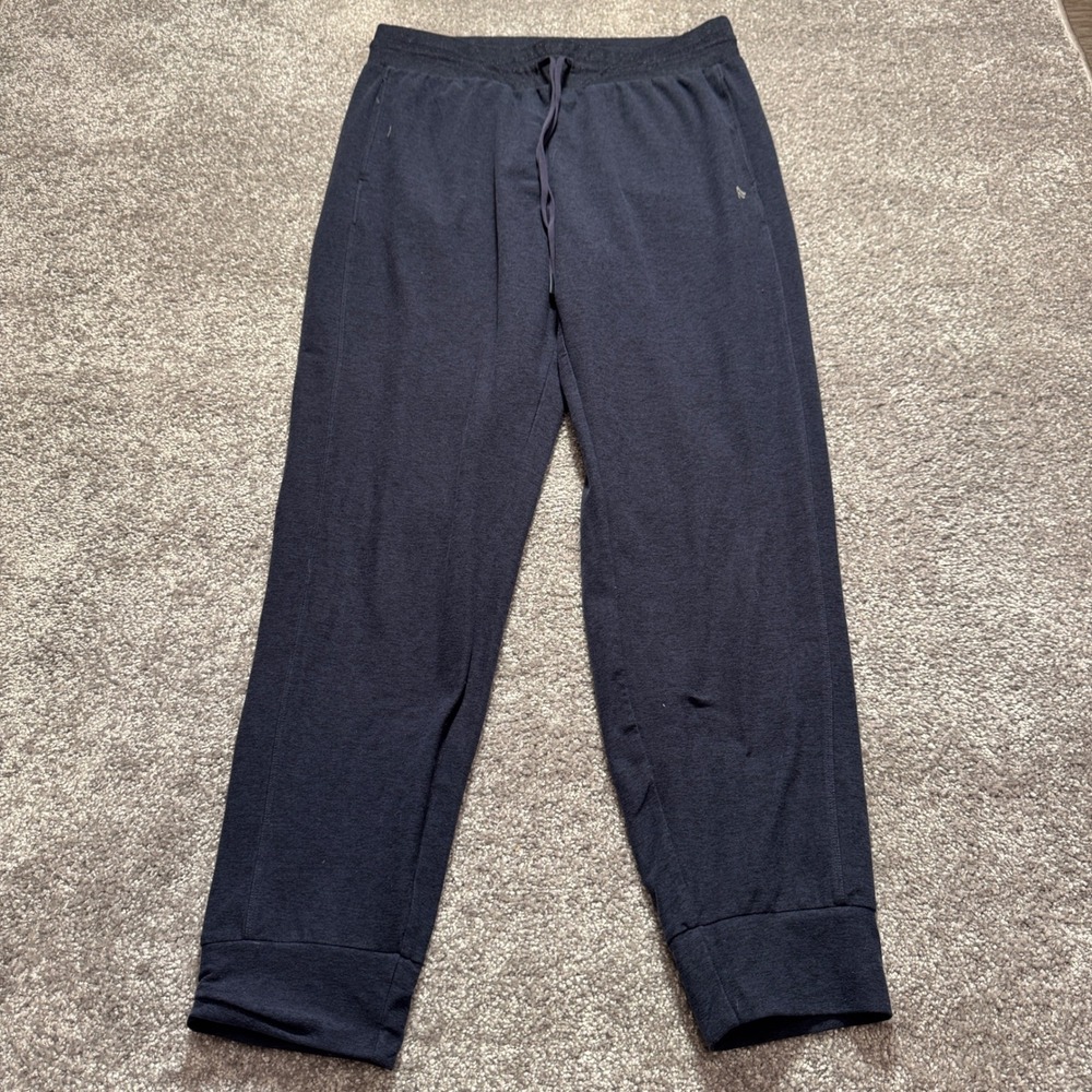 Fabletics Jogger Sweatpants Men Large Blue Activewear Athleisure Lounge 32x28
